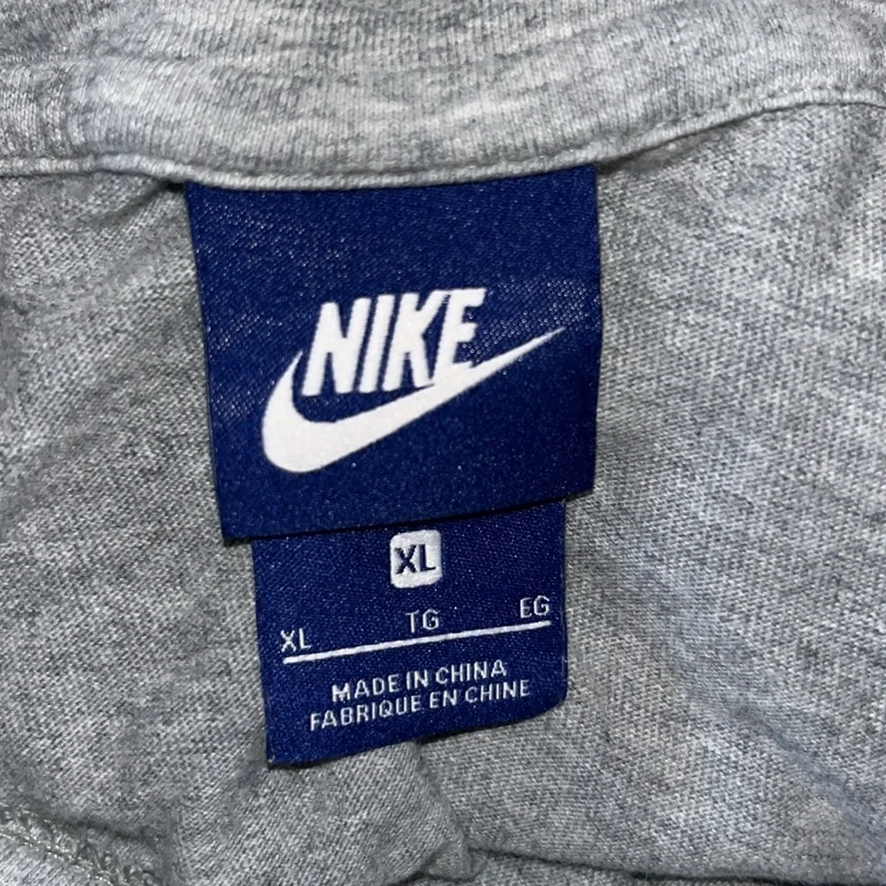 Nike vintage blue tag grey pullover hooded sweatshirt | size XL